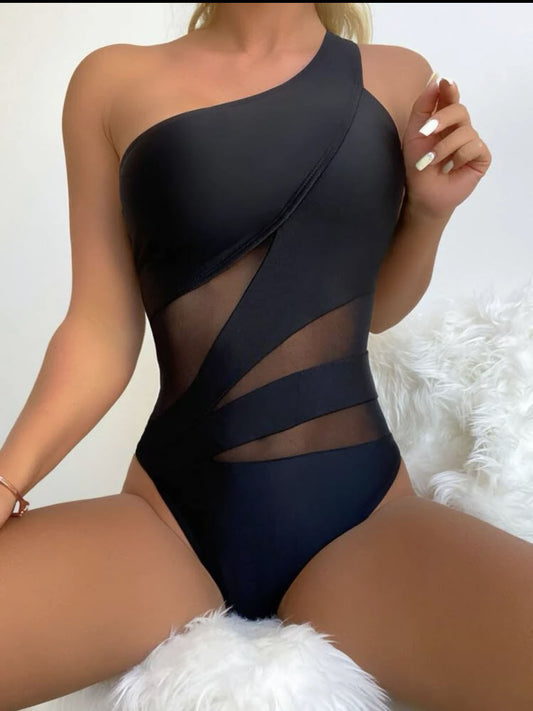 Women's Swimsuit Sexy Solid Colour One-piece Swimsuit Bikini