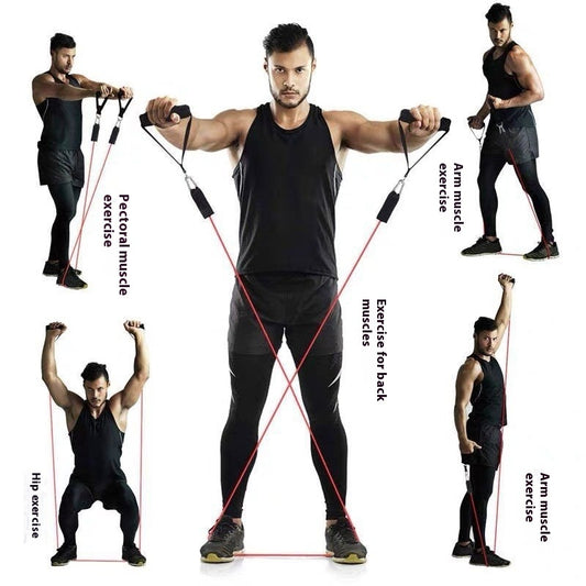 Multi-functional Door Sports 11-piece Set Combination Pulling Rope