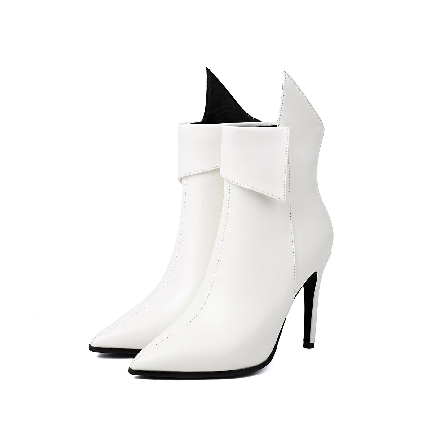 Womens Plus-Size Pointed-Toe High Heels With Back Zipper