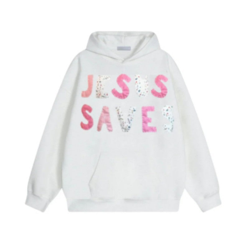 European Size Drop-shoulder Sleeve Coconut Tree Hoodie