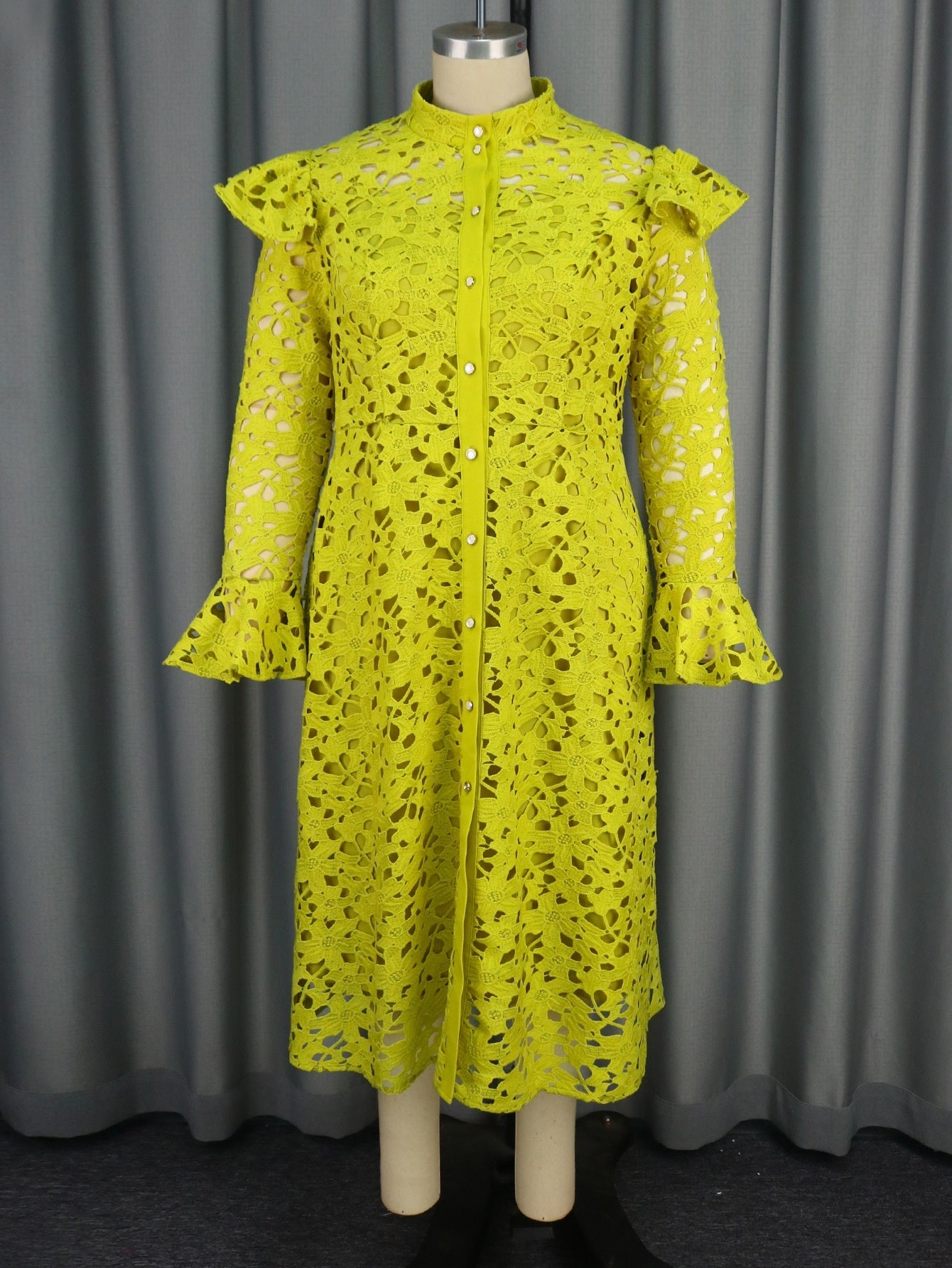 Women's Lace Coat Half Turtleneck Cardigan Inner Wear Dress