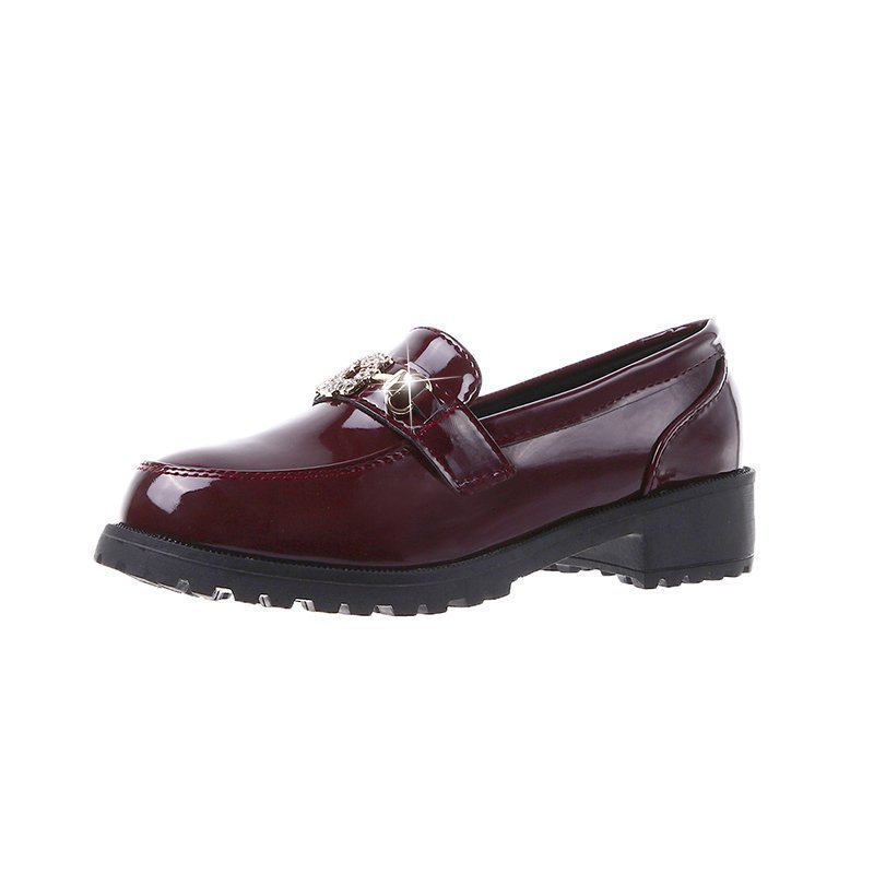 British Women's style small leather shoes