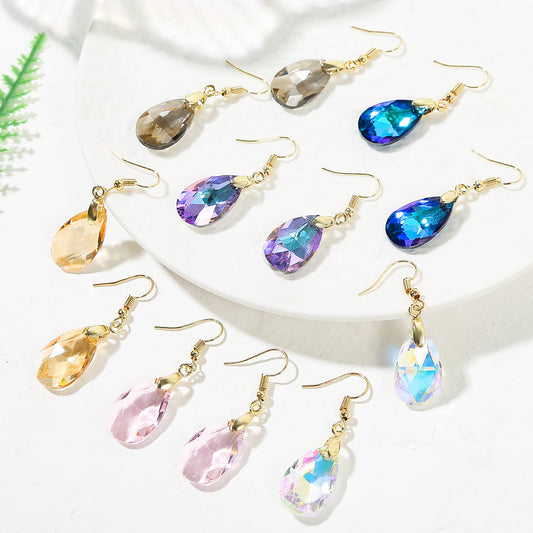 Crystal Gemstone High-quality Simple Earrings