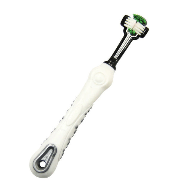Pet Dental Supplies Fingers Double-headed Toothbrush For Dag And Cat Teeth Cleaning