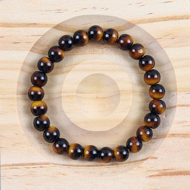 Tigers Eye Ethnic-Style Enamel Glass Bracelet