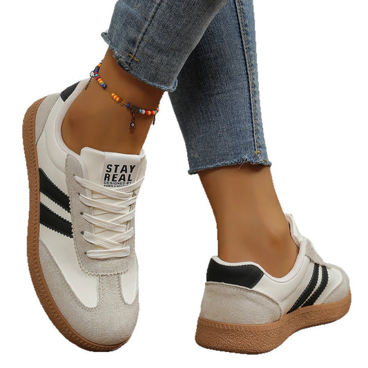 Fashionable Casual White Sneakers For Women