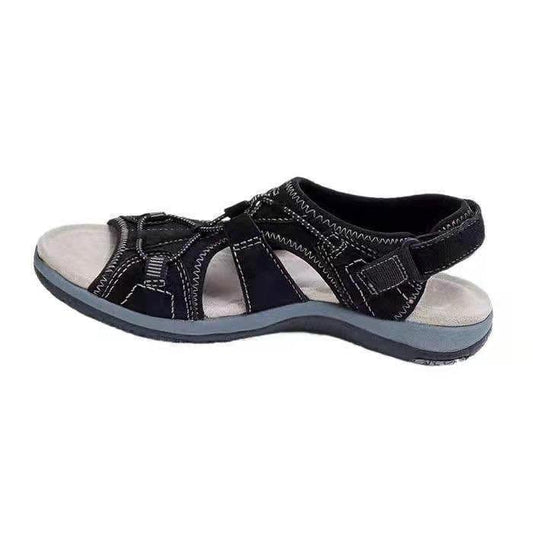 Beach Sandals Women Low-Top Round Toe Casual Sandals