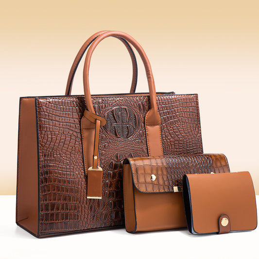 Women's Handbag Shoulder Bag Three-piece Set