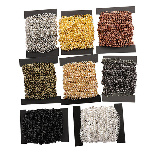 DIY Jewelry Accessories Encrypted Iron Chain Necklace Jewelry Chain Hairpin Tail Chain