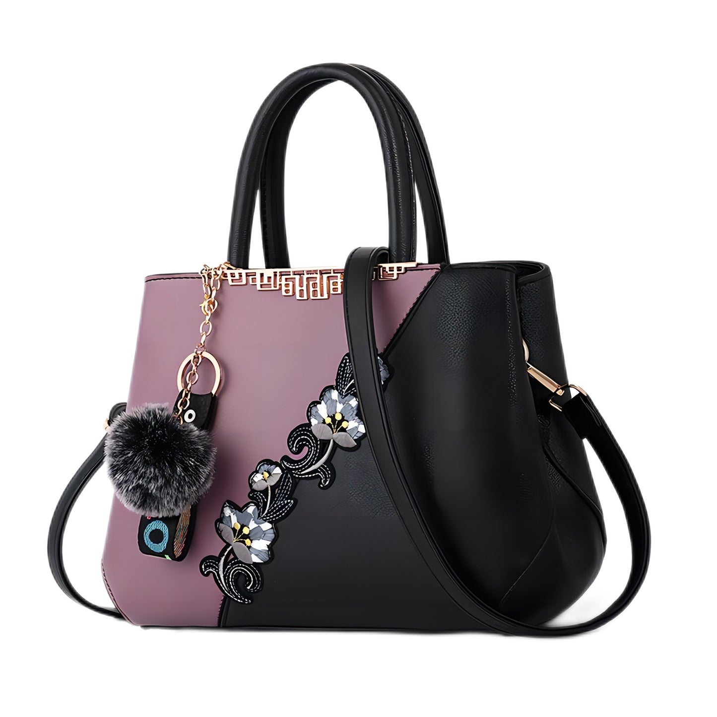 Handbags Fashionable Women's Handbags For Ladies Flower Pattern Crossbody Bags Splicing Colour Shoulder Bags