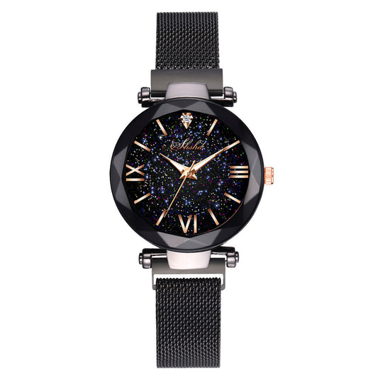 Starry Quartz Watch Lazy Magnet Strap