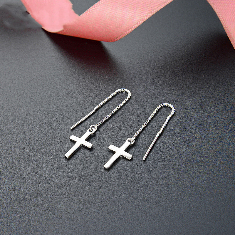 Simple And Popular Cross  Earrings