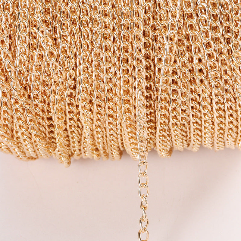DIY Jewelry Accessories Encrypted Iron Chain Necklace Jewelry Chain Hairpin Tail Chain
