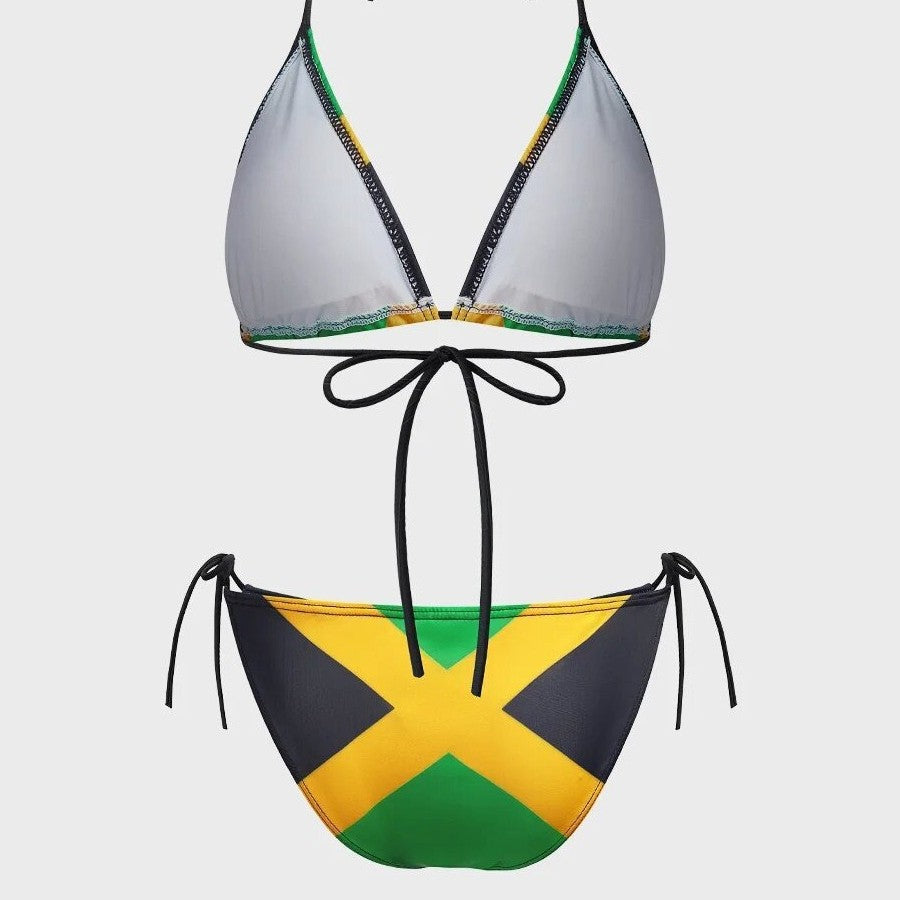 Slim Fit Tied Women's Printed Bikini