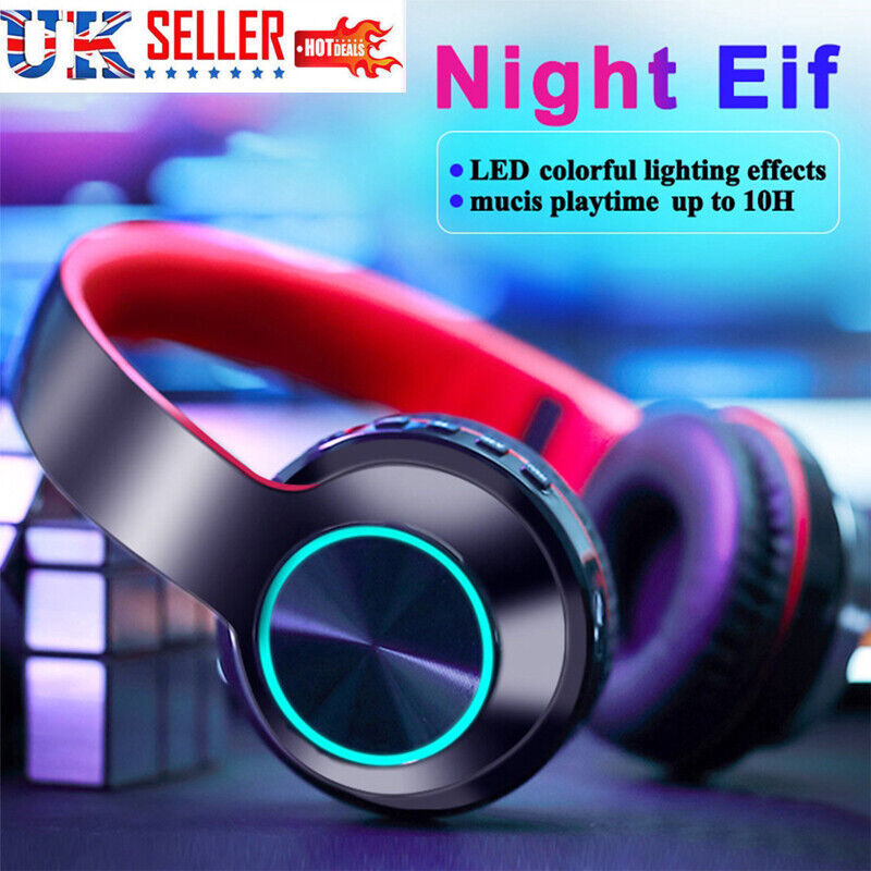 Wireless Bluetooth Headphones Over-Ear Noise Cancelling All Devices