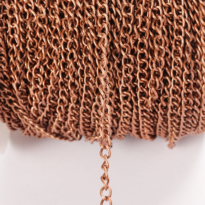 DIY Jewelry Accessories Encrypted Iron Chain Necklace Jewelry Chain Hairpin Tail Chain