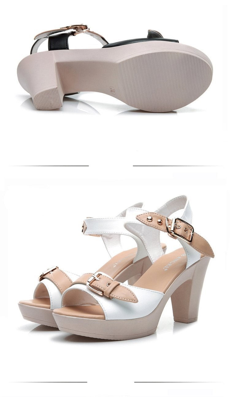 Women's Fashion Color Matching Roman Sandals