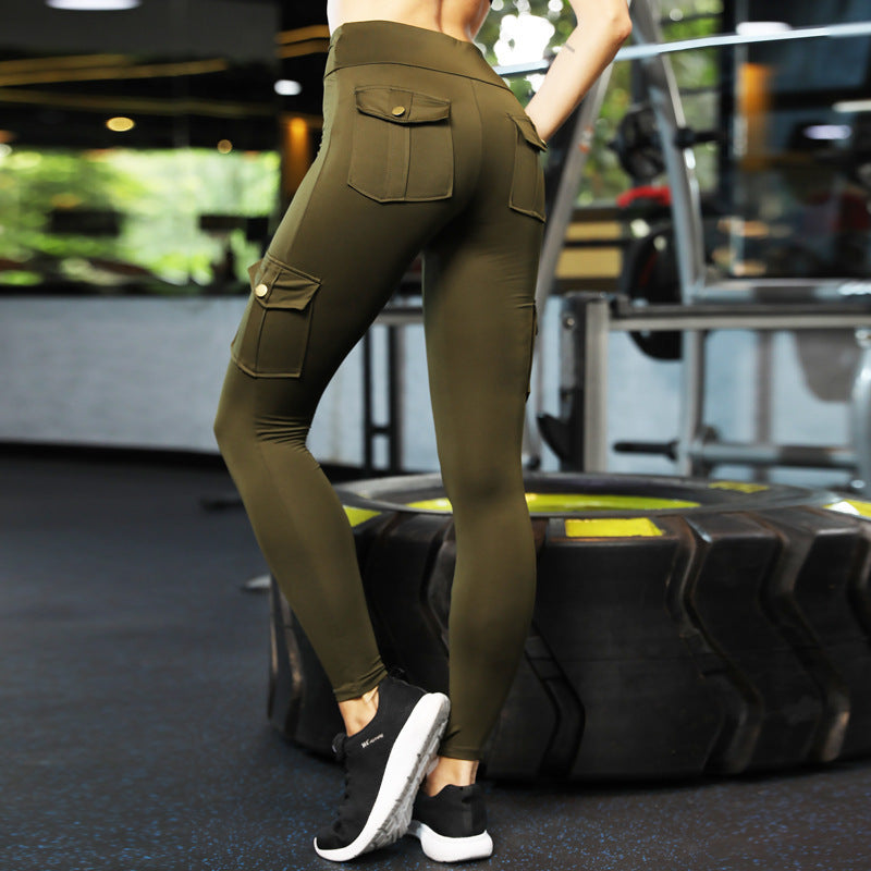 Skinny slim high elastic gym
