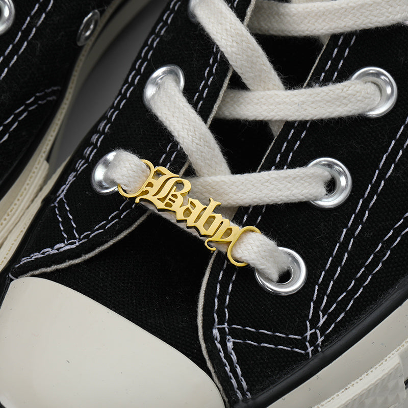 Custom Sneakers Tag for Women  Stainless Steel Personalized Shoes Buckle