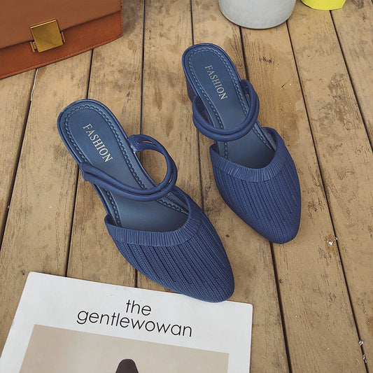 Women's Fashion Two-wear Casual Sandals Lazy Plastic Sandals And Slippers