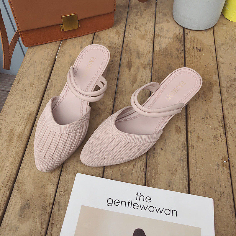 Women's Fashion Two-wear Casual Sandals Lazy Plastic Sandals And Slippers