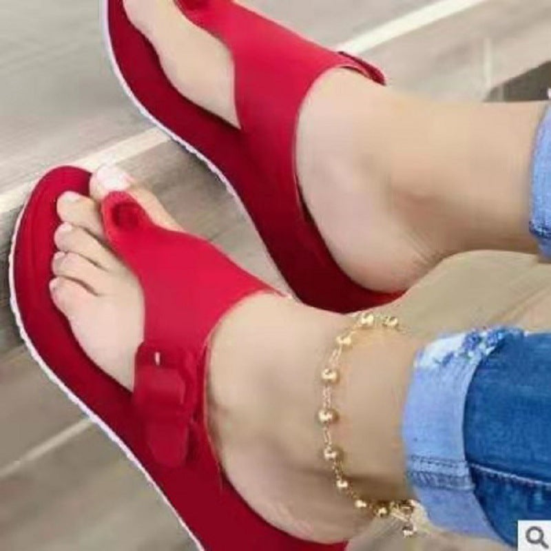 Beach Flip Flops Thick-soled Sandals Women's Plus Size Women's Shoes