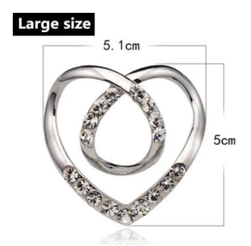 Love Scarf Buckle Clothes Corner Knot Buckle ShirtT-shirt Retaining Ring