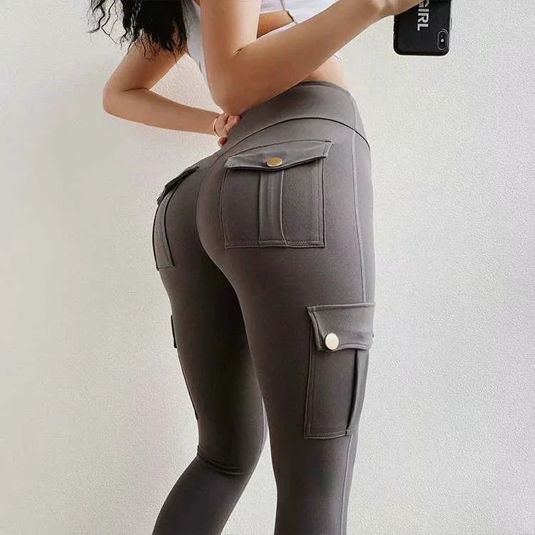 Skinny slim high elastic gym