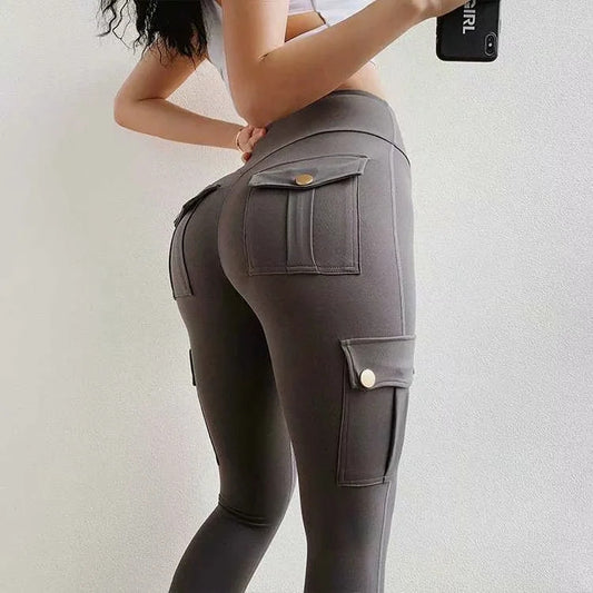 Skinny slim high elastic gym