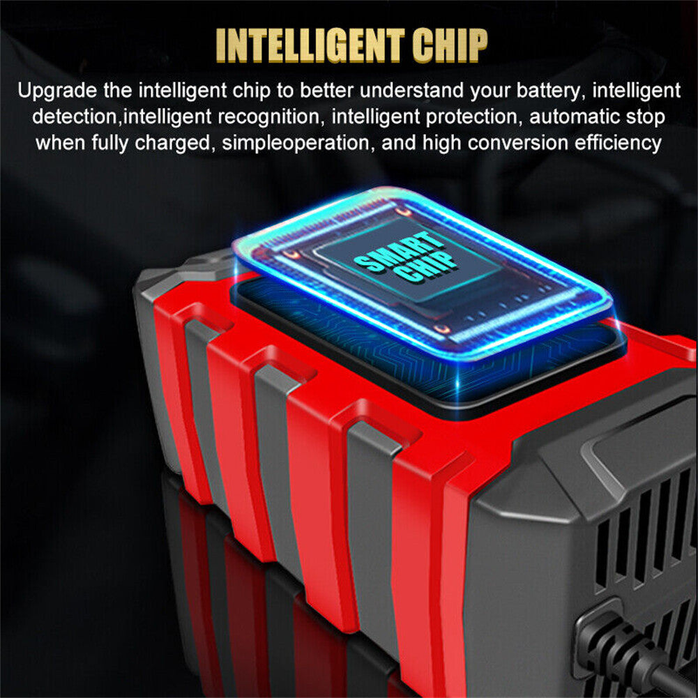 12V Intelligent Motorcycle Motorbike Car Battery Charger Automatic Smart Trickle