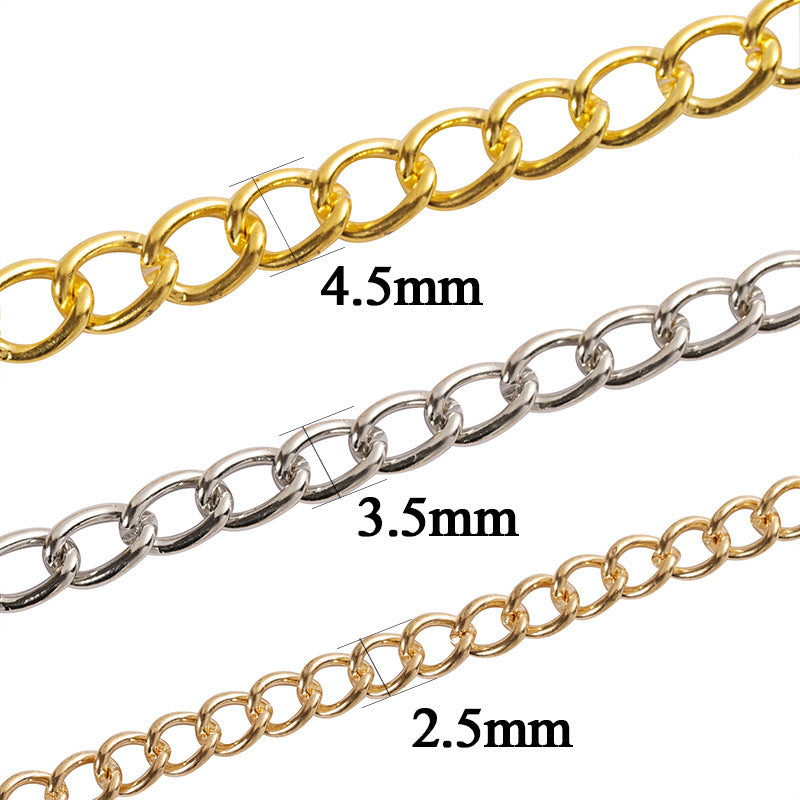 DIY Jewelry Accessories Encrypted Iron Chain Necklace Jewelry Chain Hairpin Tail Chain