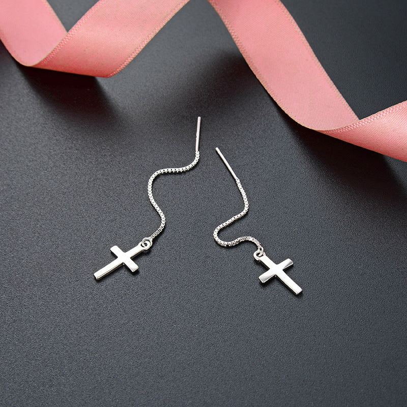 Simple And Popular Cross  Earrings