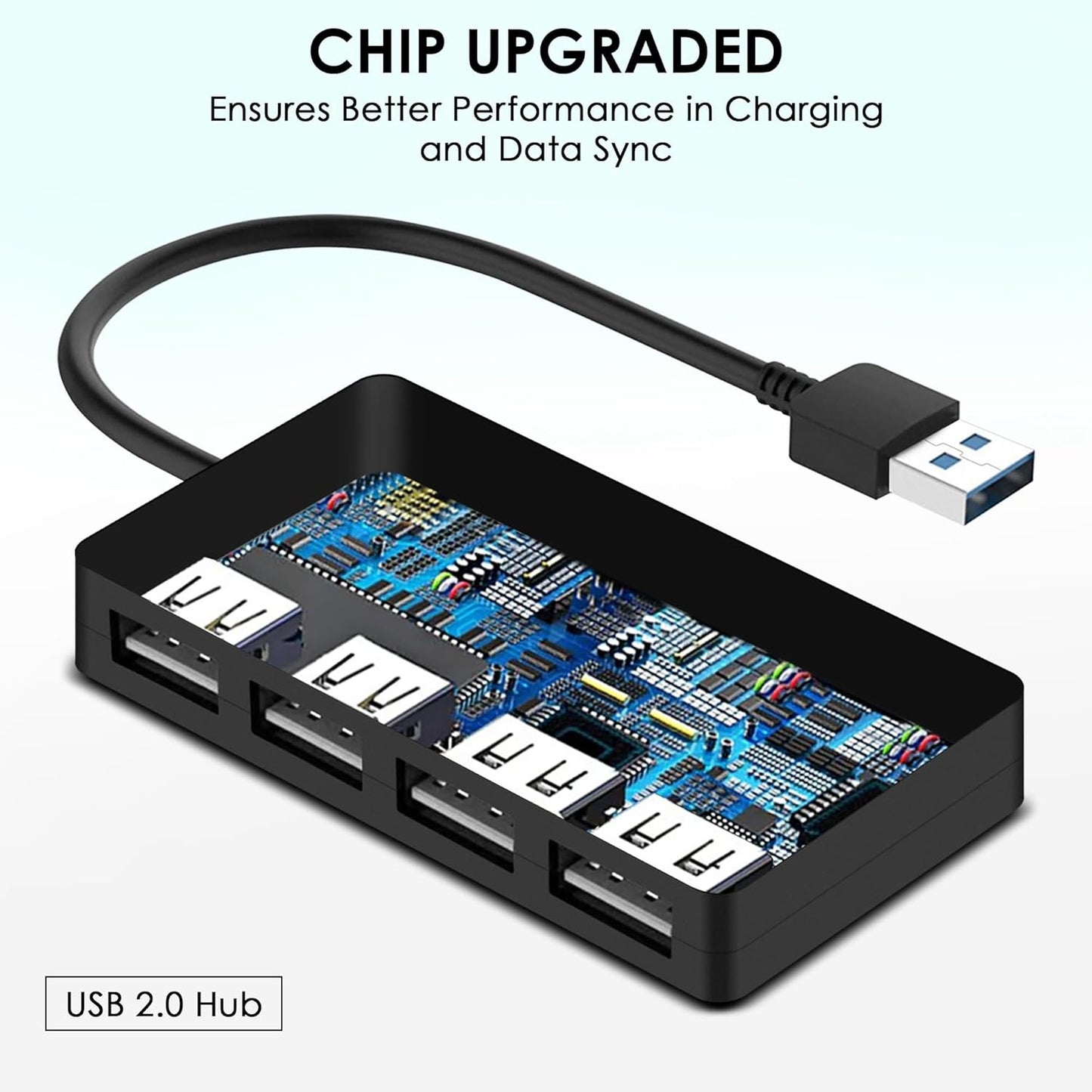 4 Port USB HUB 2.0 Multi Splitter Expansion Desktop PC Laptop Adapter High Speed