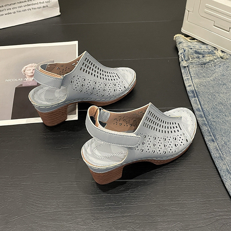 Single-strap Buckle Fashionable And Comfortable Roman Sandals