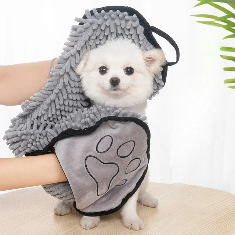 Absorbent Dog Towel, Microfiber Quick Drying Washable With Hand Pockets Pet Towel For Medium Large Dog Super Absorbent Pet Towel Quickly Dry Your Dog Or Towel Machine Cat After Bath Time
