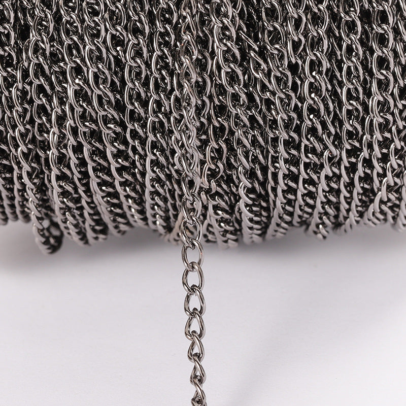 DIY Jewelry Accessories Encrypted Iron Chain Necklace Jewelry Chain Hairpin Tail Chain