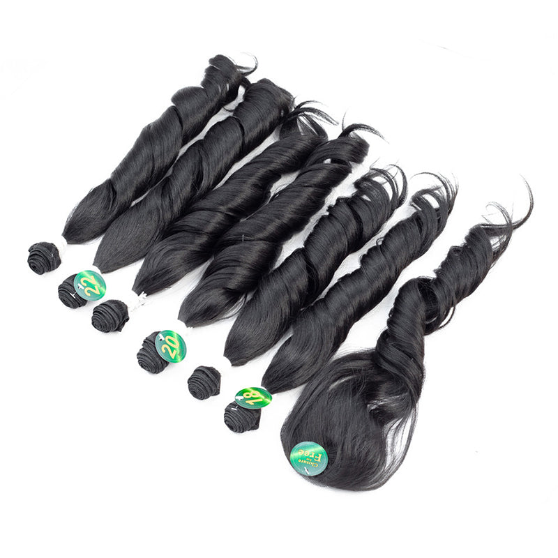 fiber hair curtain
