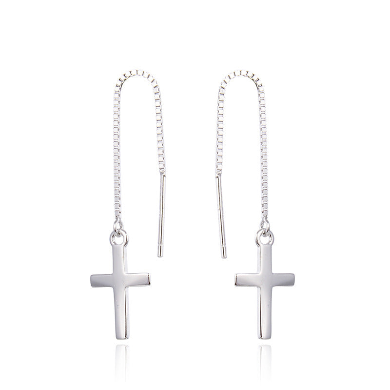 Simple And Popular Cross  Earrings