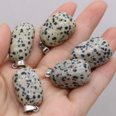 Natural Gemstone Irregular Amorphous Necklace Pendant
