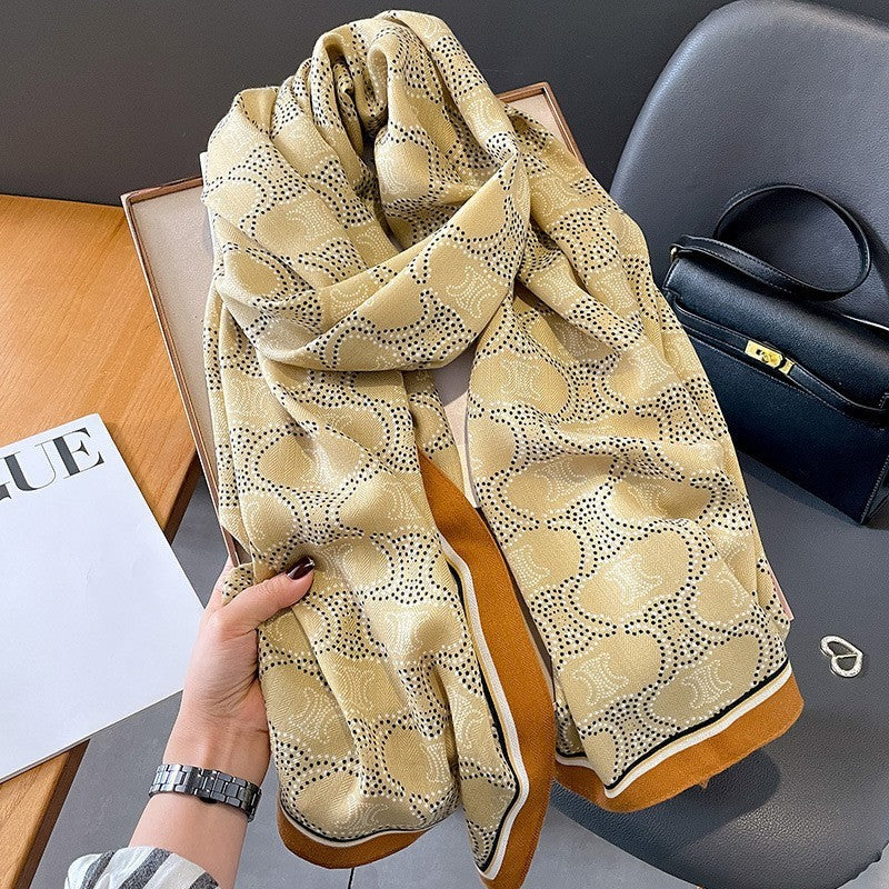 Colour Matching Fashion Scarf Scarf Thin Warm Scarf Talma