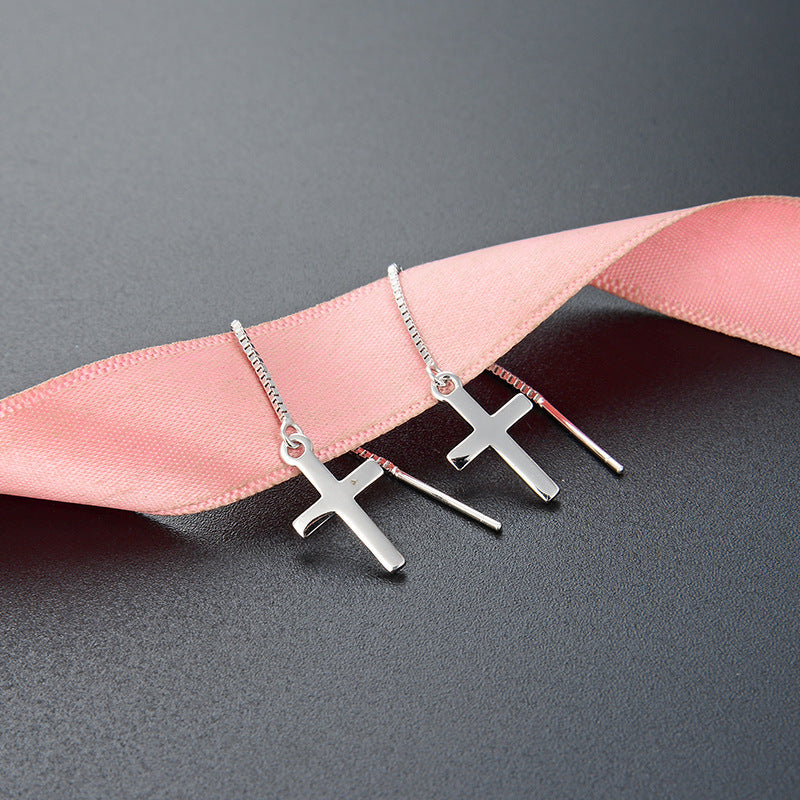 Simple And Popular Cross  Earrings