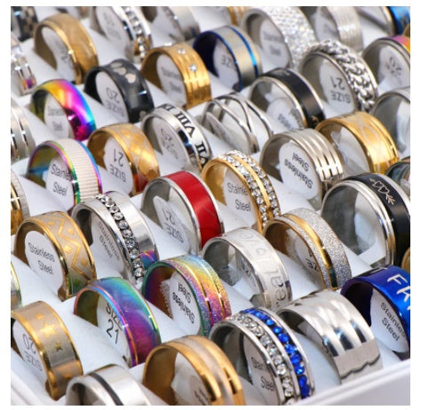 European And American Stainless Steel Ring