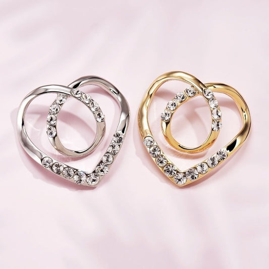 Love Scarf Buckle Clothes Corner Knot Buckle ShirtT-shirt Retaining Ring