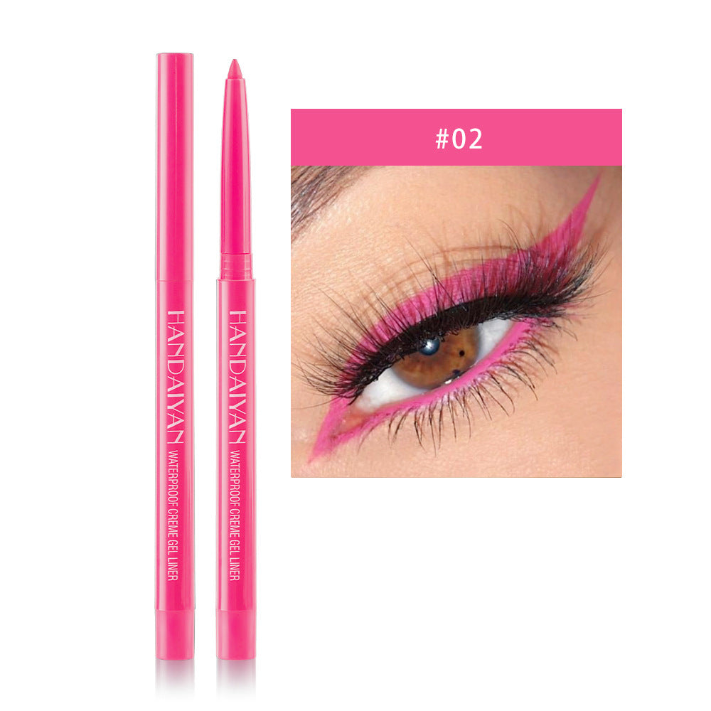 20 Color Cat Eye Makeup Waterproof Neon Colorful Liquid Eyeliner Pen Make Up Comestics Long-lasting Black Waterproof Pencil