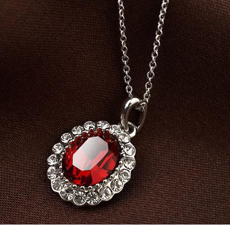 Oval Colour Short Clavicle Necklace For Women