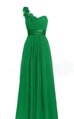 Women's Multi Coloured Slanted Neck Sleeveless Strapless Long Dress