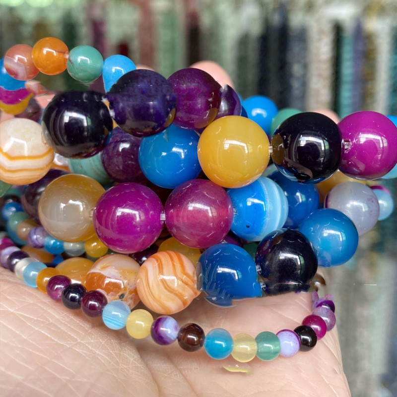 Agate Necklace Woven Material DIY Hand Accessories