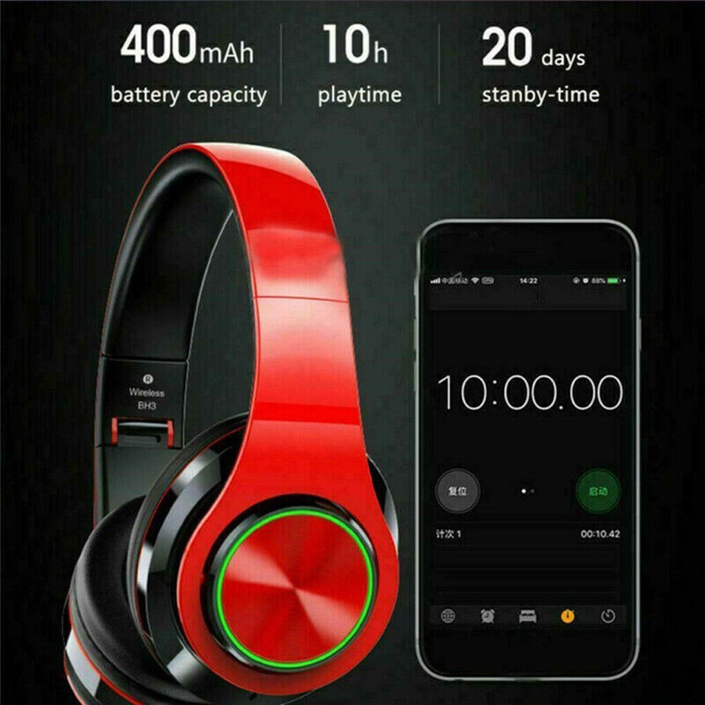 Wireless Bluetooth Headphones Over-Ear Noise Cancelling All Devices