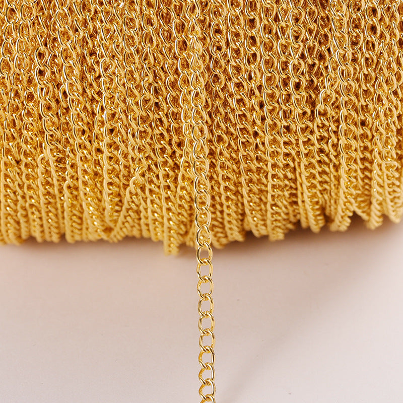 DIY Jewelry Accessories Encrypted Iron Chain Necklace Jewelry Chain Hairpin Tail Chain