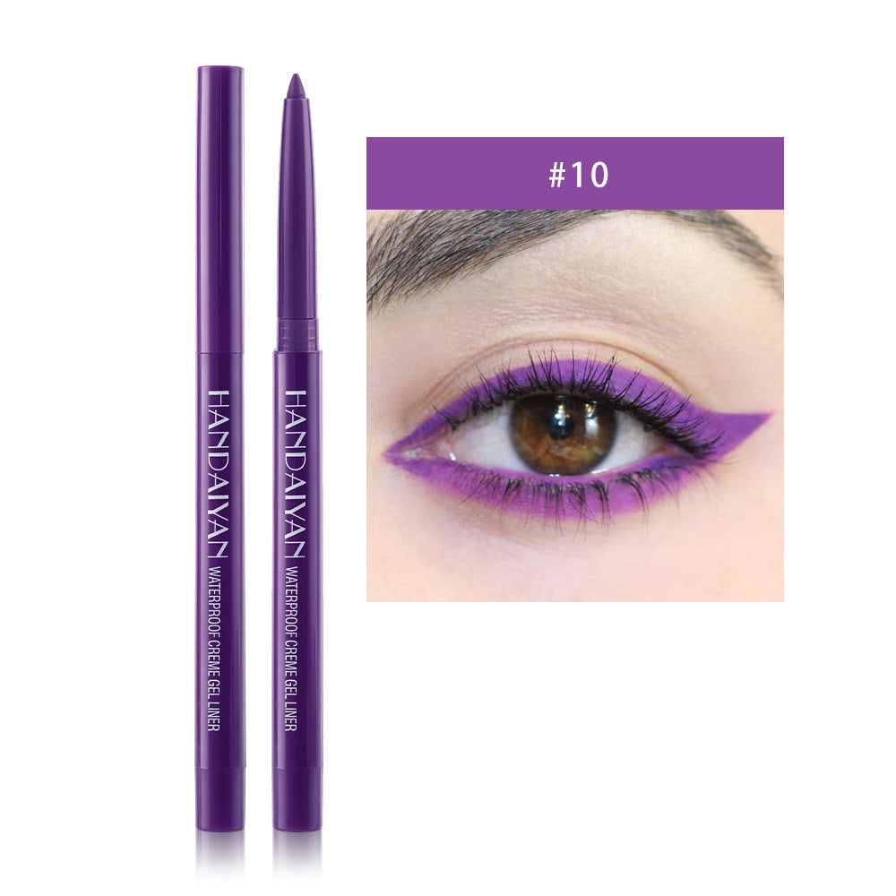 20 Color Cat Eye Makeup Waterproof Neon Colorful Liquid Eyeliner Pen Make Up Comestics Long-lasting Black Waterproof Pencil